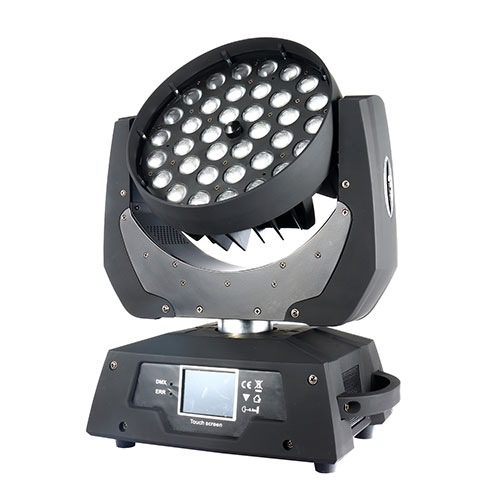 36x18W 6 IN 1 RGBWA UV DMX LED ZOOM Moving Head Wash Light