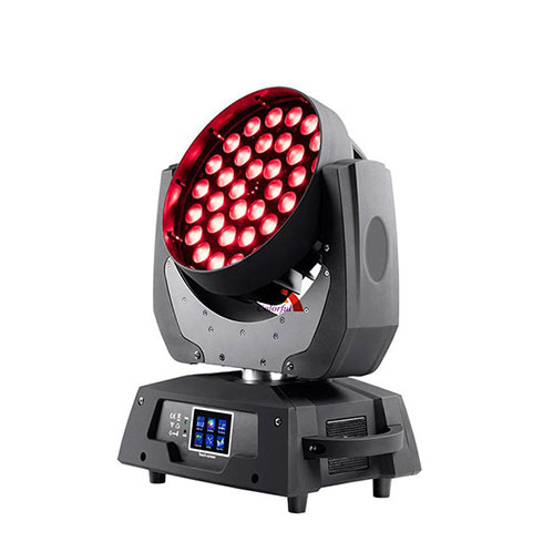 36x18W 6 IN 1 RGBWA UV DMX LED ZOOM Moving Head Wash Light