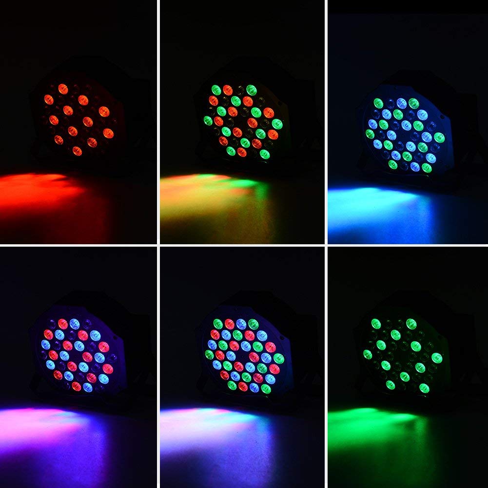 Colorful Stock 36LED 72W RGB LED Par Can Uplight Stage Lights