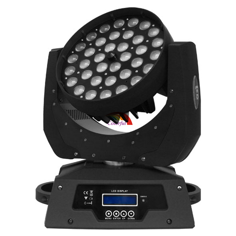 36X10W 4IN1 RGBW Zoom LED Moving Head Wash Light