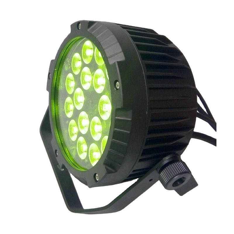 LED Flat Par Waterproof IP65 Outdoor 18x18W RGBWA UV 6in1 Wash Stage light