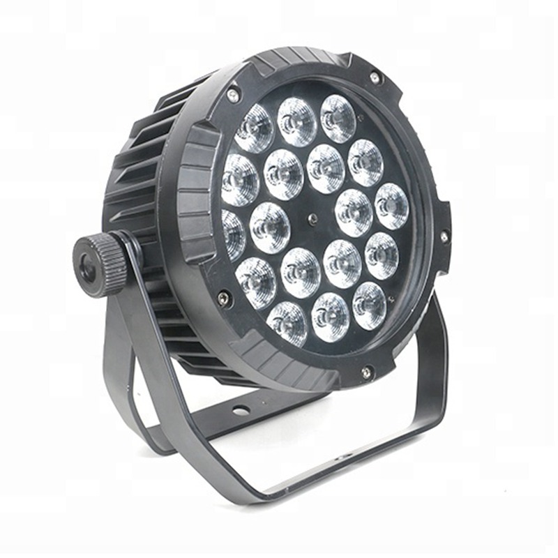 High power 18X18W 6 in 1 RGBWA UV IP65 Rated Outdoor LED Slim Par Can