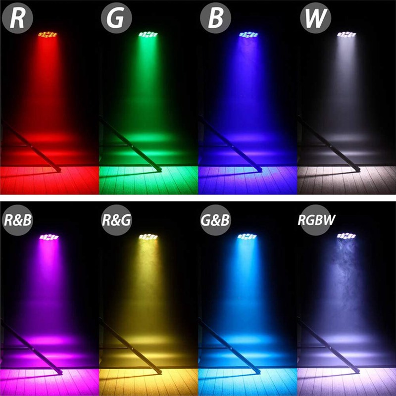 Colorful LED Par Lights 10Wx18 LED Uplight RGBW Stage Lighting