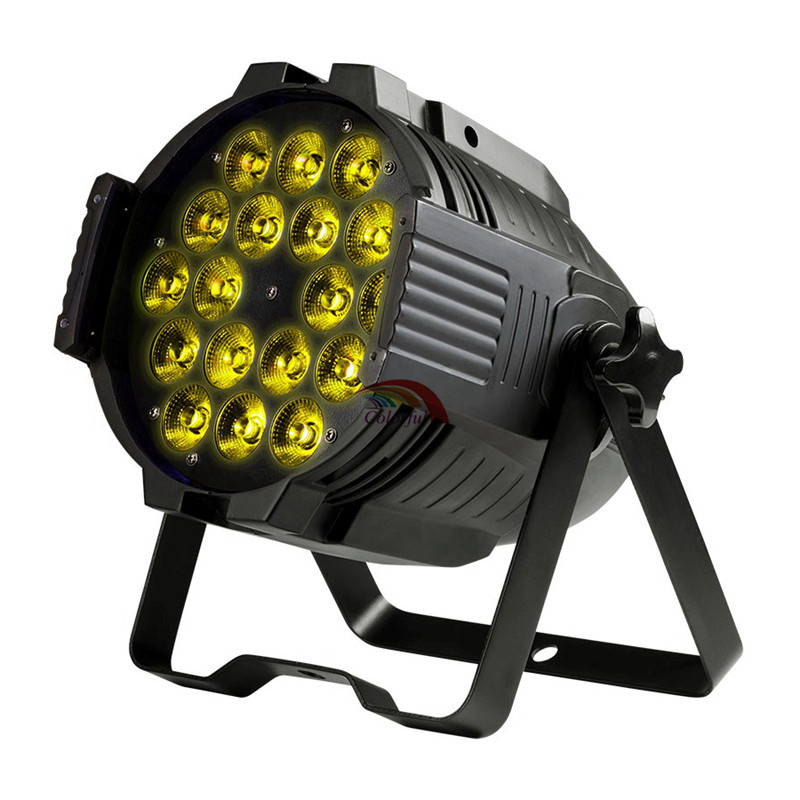 Par Light 18x18W RGBWA UV 6 in 1 DMX512 Good color mixing LED Wash Stage Light