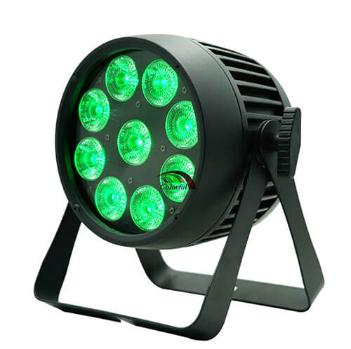 High quality 9x18W LED Par Light Waterproof IP65 DJ Wireless Battery Outdoor Stage Lighting