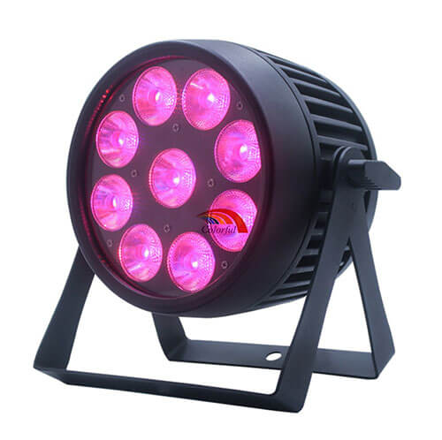 High quality 9x18W LED Par Light Waterproof IP65 DJ Wireless Battery Outdoor Stage Lighting