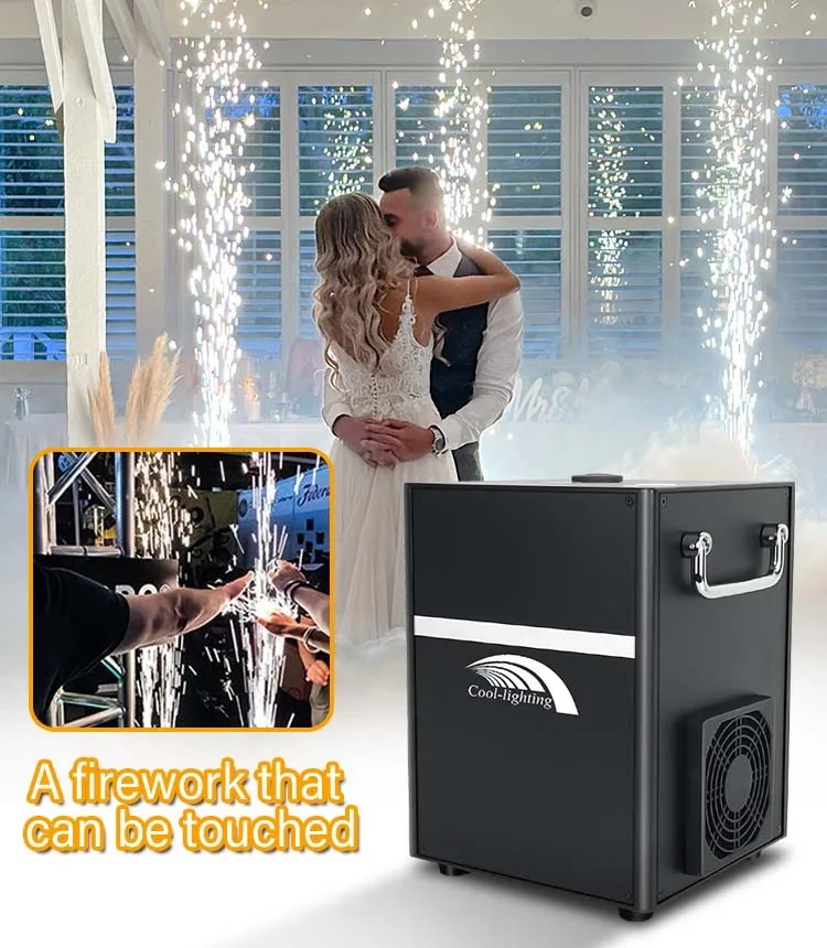 900W 6M height Cold Wedding Firework Machine Stage Effects Device For Wedding
