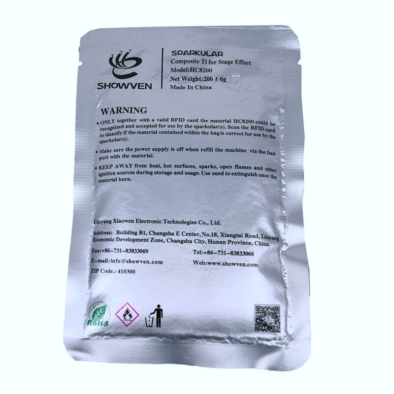 Composite Ti Titanium Cold Pyro Powder For Cold Spark Machine