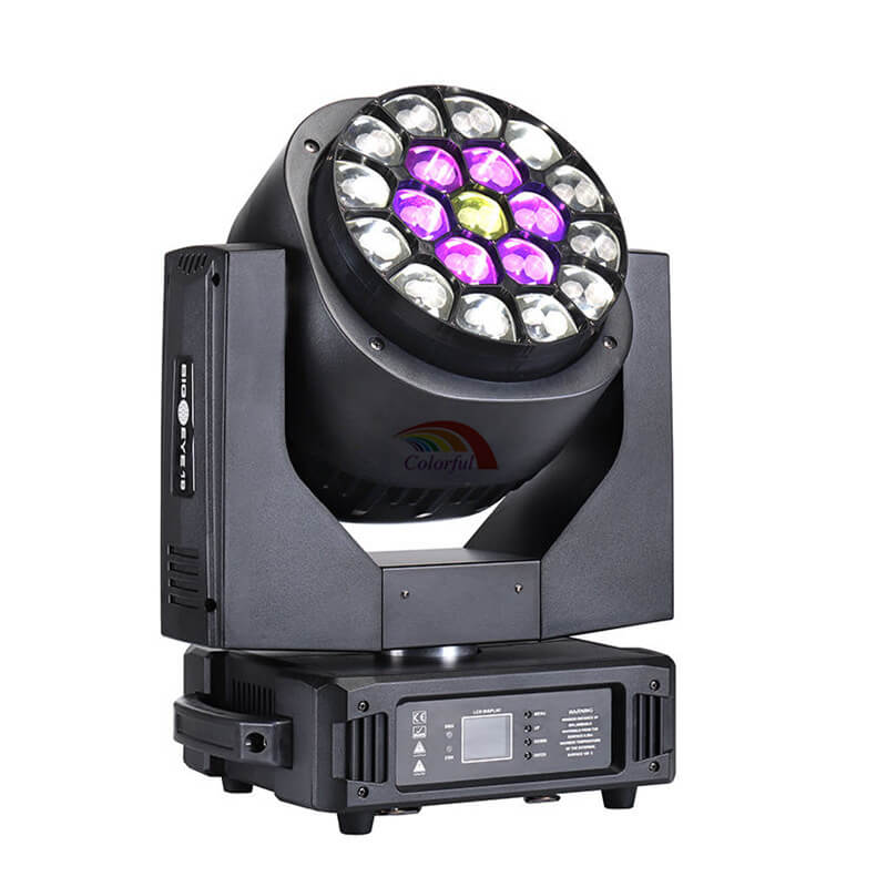 19*15W RGBW 4IN1 Zoom Bee Eye LED Moving Head Light