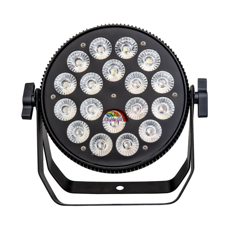 Slim PAR 18*18W 6IN1 RGBWA UV Indoor Flat LED Spotlights