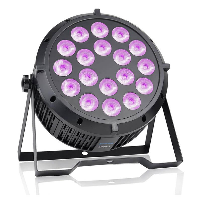 DJ Party Par Can Lights 18x8W RGBW LED Stage Lighting