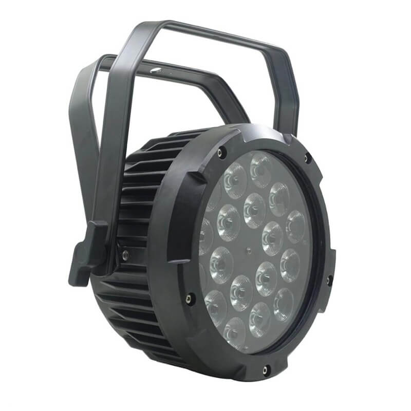 DMX512 Waterproof IP65 18x18W RGBWA UV LED Flat Par Light for Outdoor