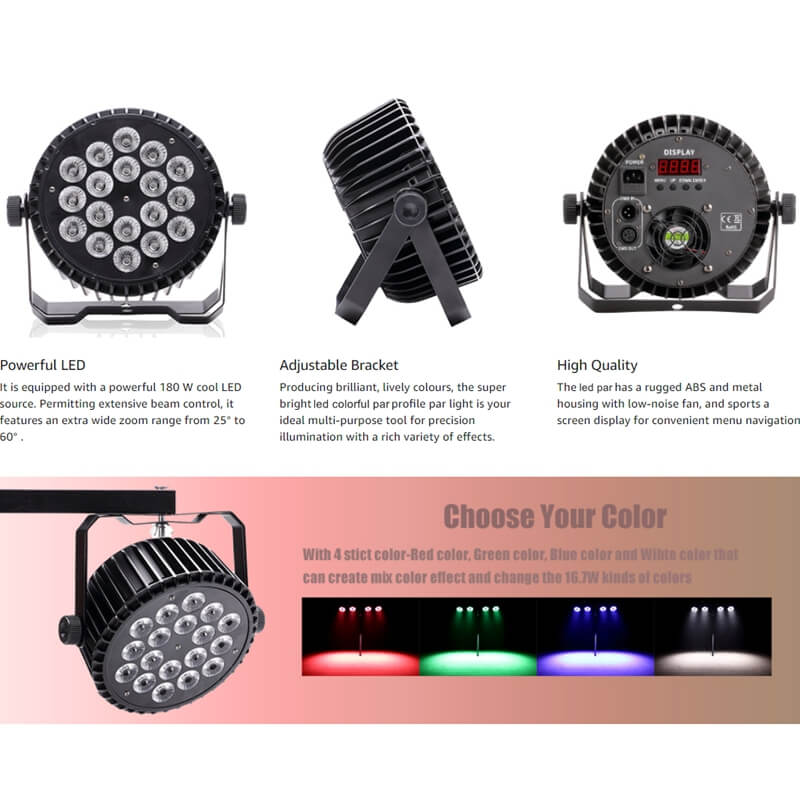 18X10W RGBW LED Stage Lighting