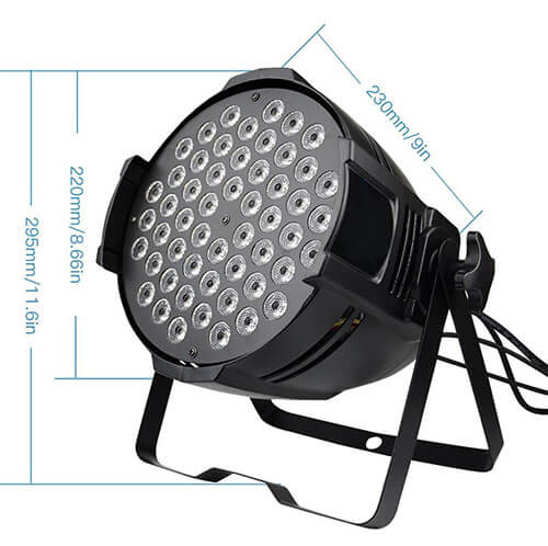 High quality 54x3W DMX Par LED RGBW Stage Lights