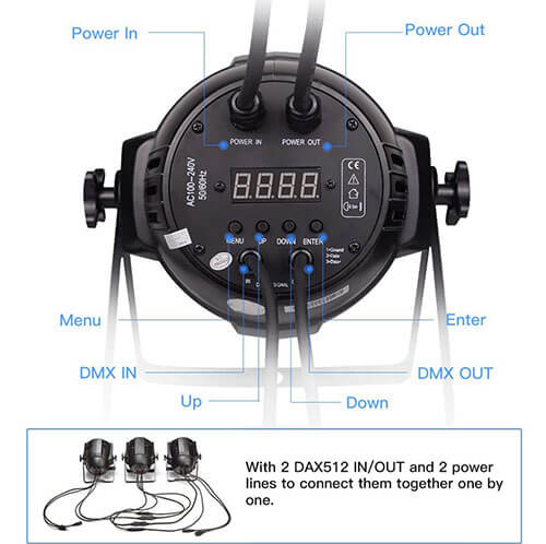 High quality 54x3W DMX Par LED RGBW Stage Lights