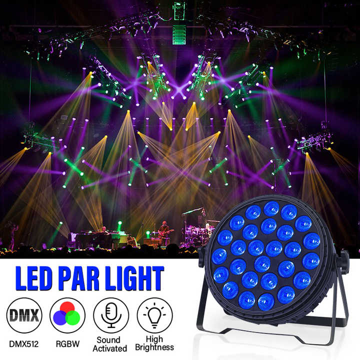 Factory Direct 27PCS*6W RGBW 4in1 Plastic Par Light Mix Color For Club DJ Show Stage