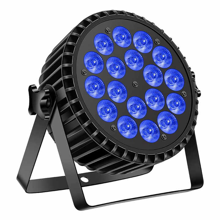 Hot Selling Products Recommended By Customers 18x18W RGBWA UV 6IN1 LED Flat Par Light For Stage