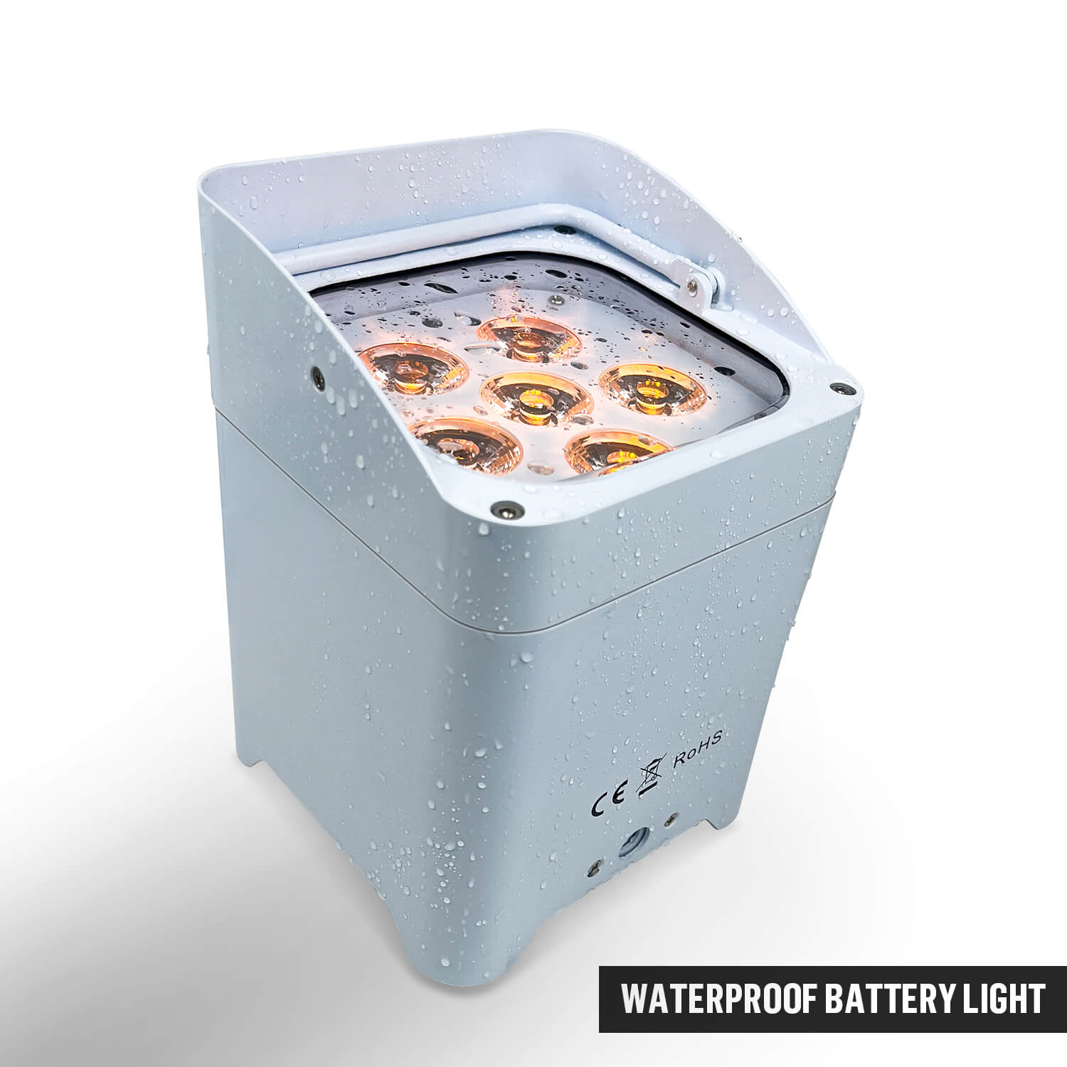 6x18W Outdoor Battery Powered and Wireless LED Flat Par Light